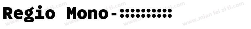 Regio Mono字体转换
